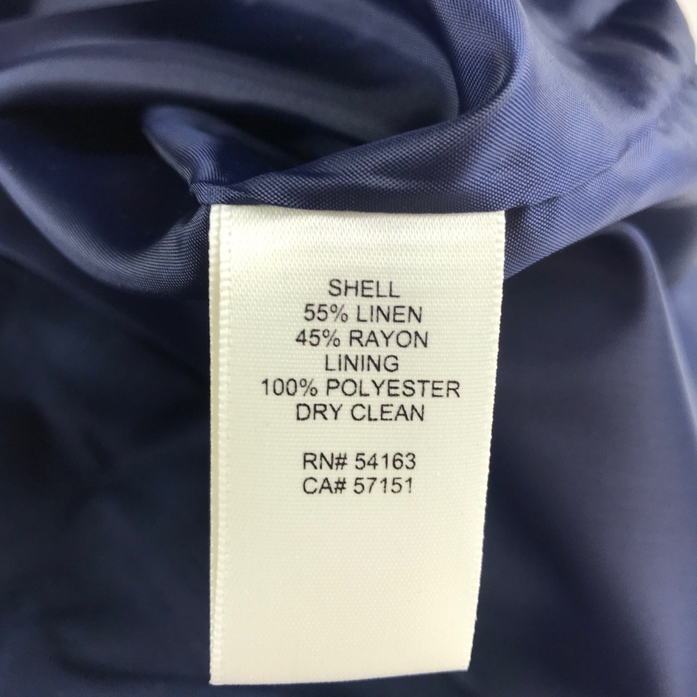 Eliza J Blue Linen Blend Gold Beaded Shift Dress - Picture 4 of 4